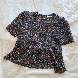 American Vintage silk floral blouse